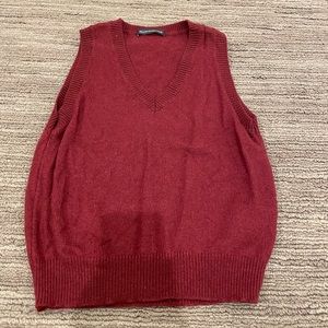Sweater Vest - Brandy Melville, Small/Extra Small, Burgundy